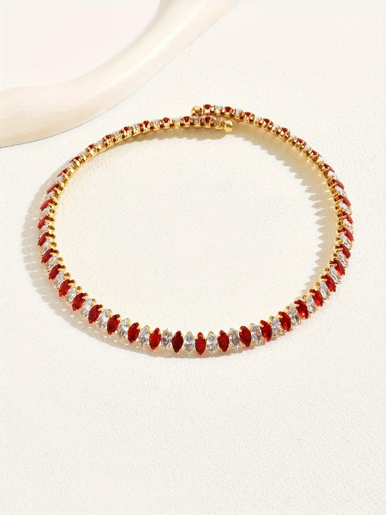 Women's Interlocking Rings Necklace - Features a luxurious copper chain with a transparent synthetic zirconia effect, paired with gold interlocking rings, suitable for weddings/parties/daily wear, comfortable and durable women's jewelry cross men's link Women's Interlocking Rings Necklace - Features a luxurious copper chain with a transparent synthetic zirconia effect, paired with gold interlocking rings, suitable for weddings/parties/daily wear, comfortable and durable women's jewelry cross men's link