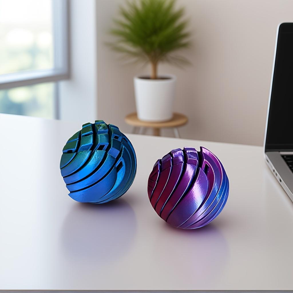 3D Printed Slime Ball Fidget Toy, Office Toy, Desktop Ornament, Deformable Stress Ball, Suitable for Office And Living Room Sensory Decor, Ideal Travel Companion for Train/Car Journeys, Perfect Gift for Christmas And Holidays