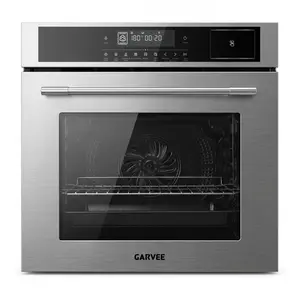 2.5 Cu.ft 24 Inch Built-In Steam Oven, Electric Wall Oven with 5 Cooking Modes, Touch Control, Triple-Layer Glass Door, Steam Function, Timer & Safety Lock