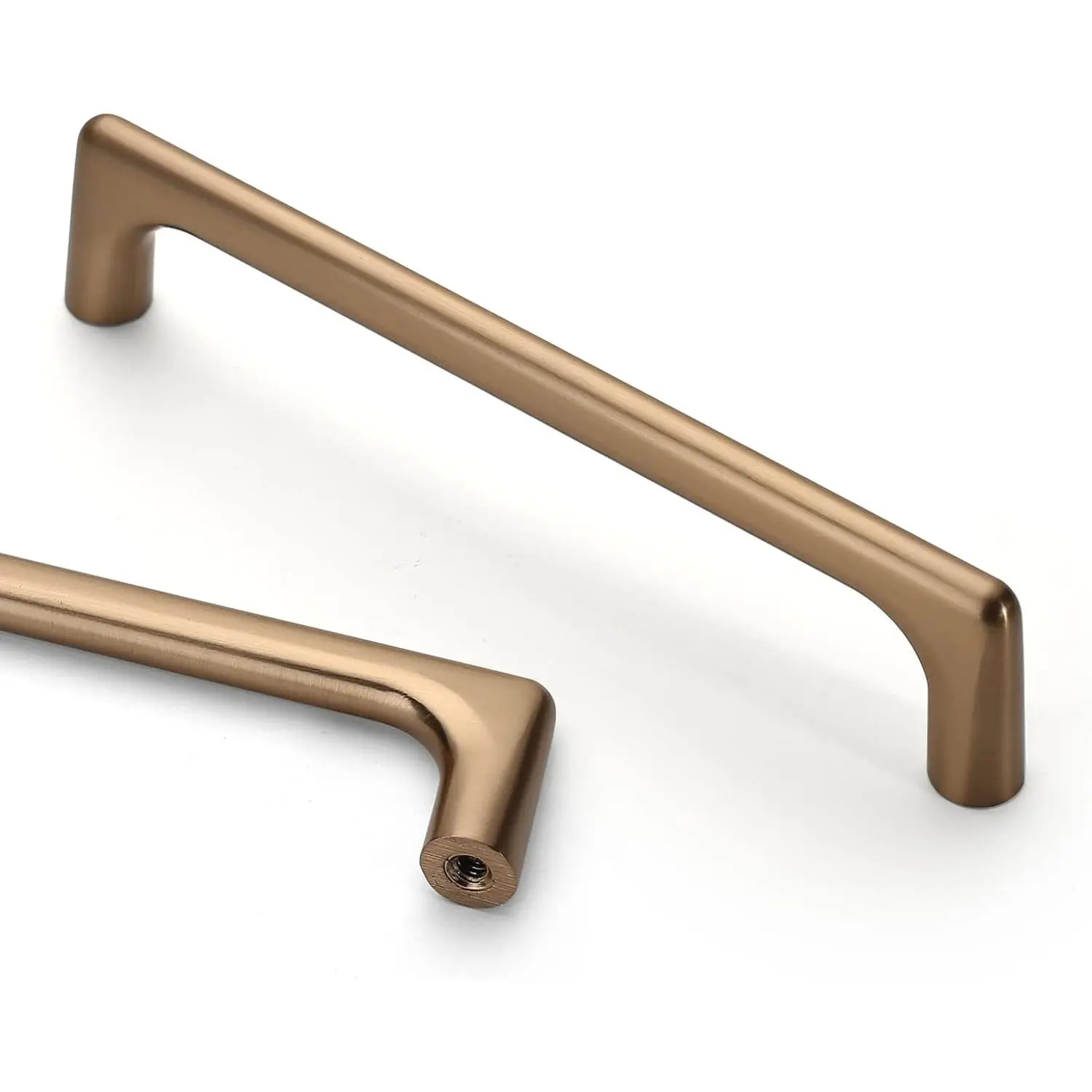 10 Pack 5 Inch(128mm) Champagne Bronze Cabinet Pulls Cabinet Handles Cupboard Handles Kitchen Cabinet Hardware for Cupboard Drawer Pulls