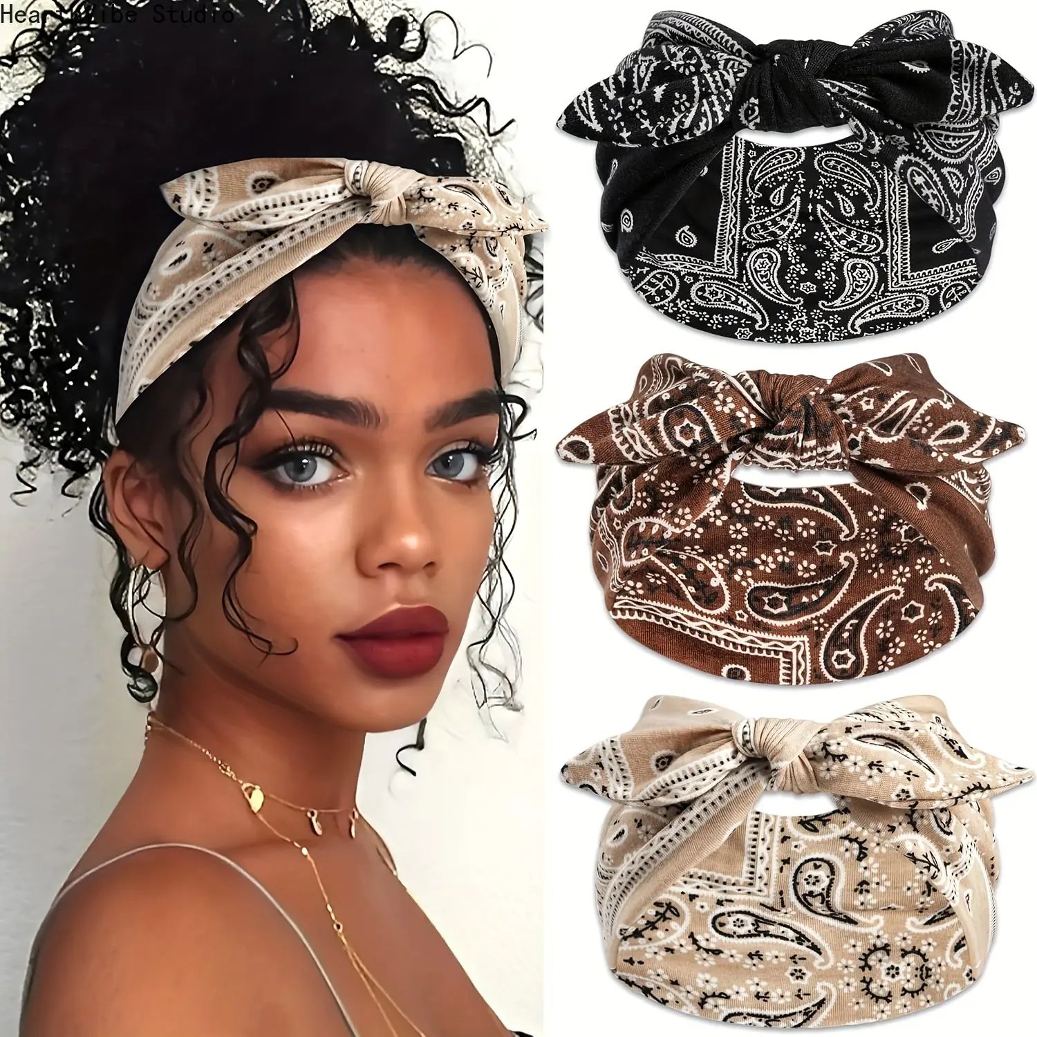[Rabbit Ears Headbands] A Set of Three Women's Headbands with Rabbit Ears, Appropriate for Any Season, Perfect for Dance And Fitness Activities, Making It an Excellent Option for Engaging in Dance