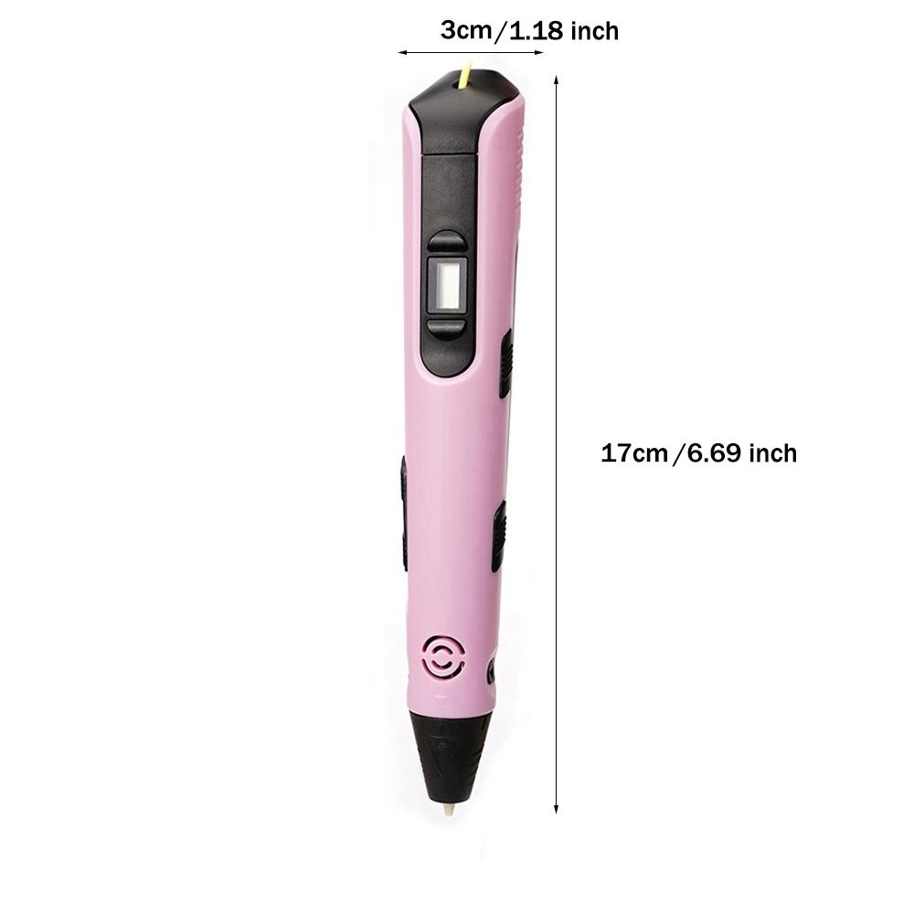 Creative 3D Pen Set (with 9m Filament & Storage Pouch), Professional 3D Printing Tool, Perfect for 3D Craft Hobbyists and Design Professionals