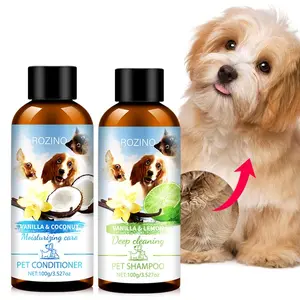 Pet Hair Grooming Care Shampoo & Conditioner, 2 Counts/set Pet Hair Gentle Care Shampoo & Conditioner, Pets Hair Care Product for Puppy, Dogs & Cats