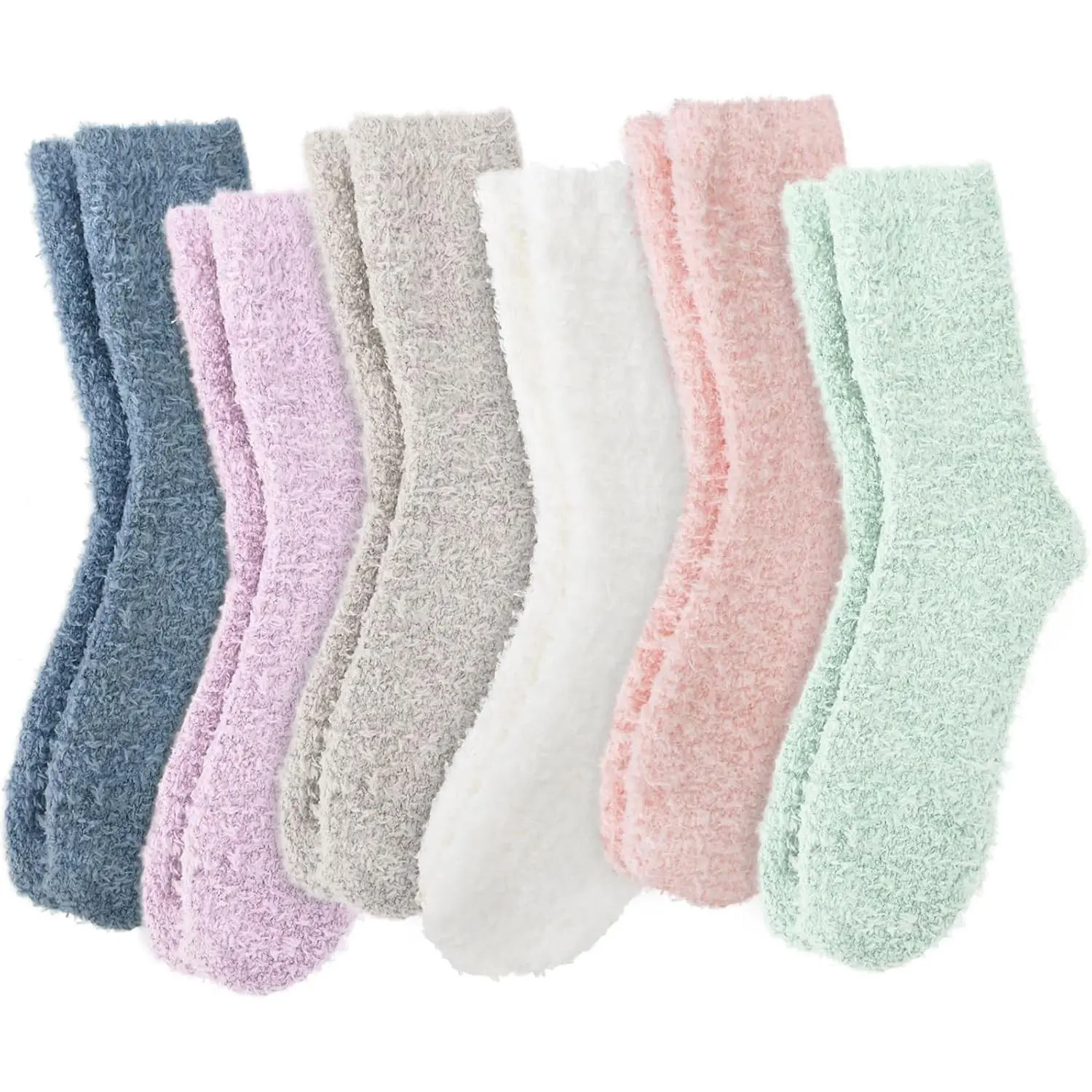 Cozy Fuzzy Socks for Women - Warm Fluffy Soft Slipper Socks, Christmas Stocking Stuffers, Valentine's Day Birthday Gifts, Winter Plush Sleeping Socks(Gift)