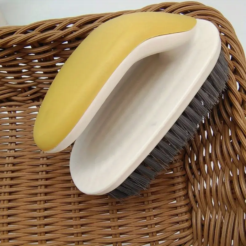 Oval Plastic Laundry Brush, Handheld Scrubber for Clothes, Shoes and Home Cleaning