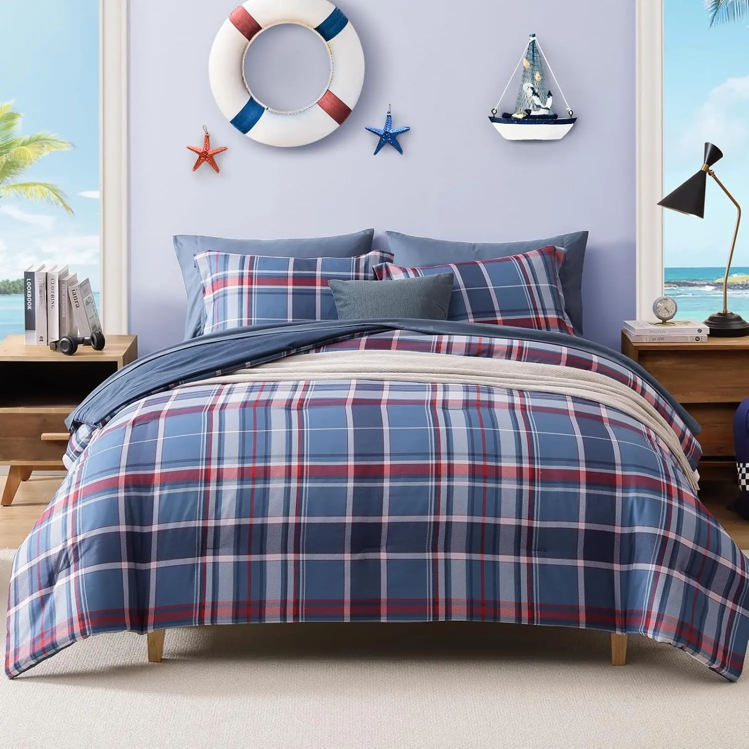 Navy Red