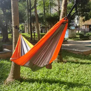 Lightweight Hammock for 1 Person - Portable indoor/outdoor hammock suitable for camping, hiking, and the beach - Heavy-duty soft fabric, compatible with trees/stands - Ideal for backpacking, families, and travel - Suitable for adults and teenagers