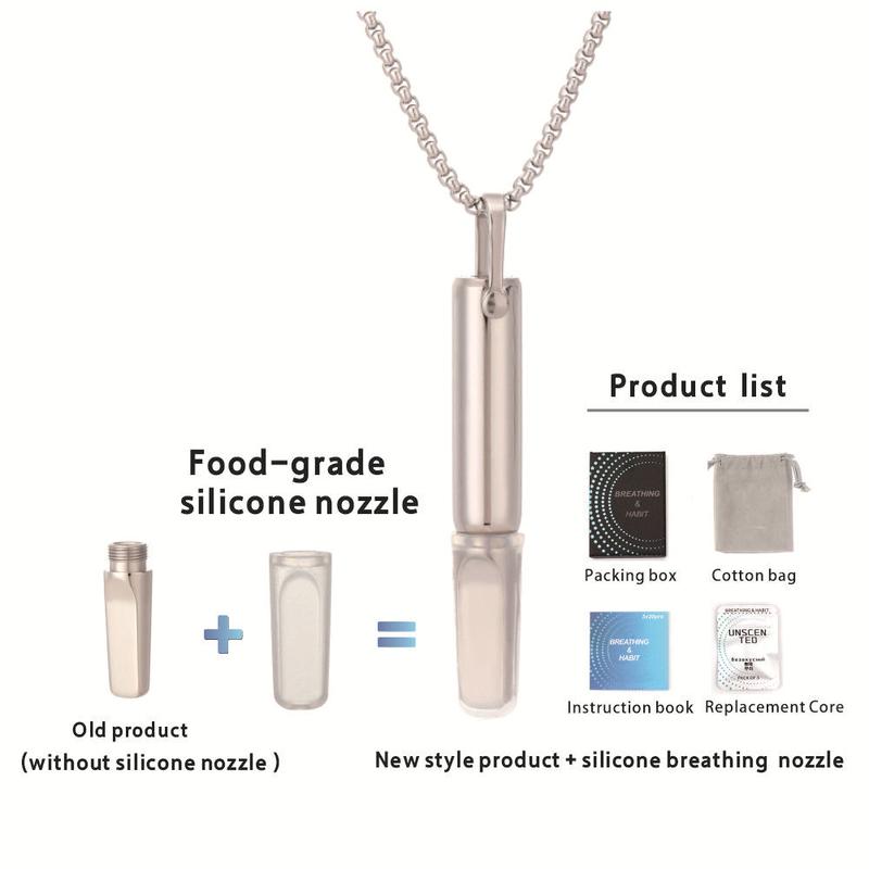 QS2230 Breathing Resistance Necklace Built-in Cotton Core Meditation Jewelry QS2230 Breathing Resistance Necklace Built-in Cotton Core Meditation Jewelry