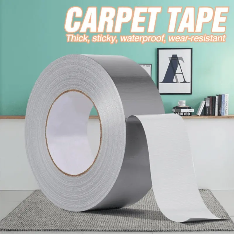 Waterproof High-viscosity Strong Glue Silver Gray Cloth Tape Repair DIY Creative Strong Cloth Wedding Exhibition Carpet Tape