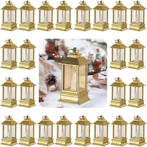 24 Pcs Mini Battery Powered LED Lanterns Indoor Decorative Small Lights Bulk for Wedding Table Centerpieces Party Christmas Decor