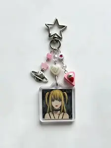 Anime Beaded Deathnote Keychains Y2K, Magic Theme Keychain, Unique Anime Accessories, Perfect Gift for Fans, Stylish and Durable Design