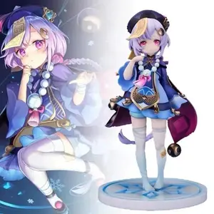 2026 new Genshin Impact Figures Anime Qiqi Doll Action Figure PVC Model Collect Room Decoration Toys for Children Birthday Gift