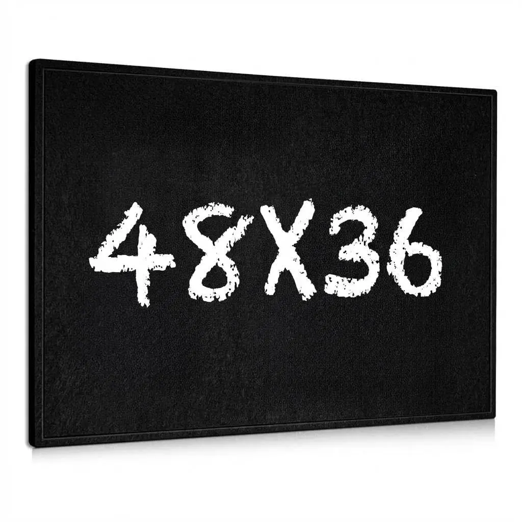 Garvee 48" x 36" Large Felt Bulletin Board with 9mm Thick Surface, Foldable Photo Display with Pre-Installed Hanging Hardware, Premium Cork Board for Office, Home, School, and Classroom Use in Black