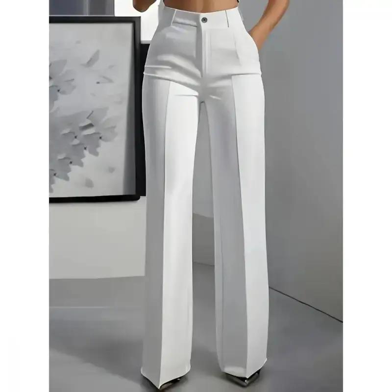 2026 Women’s Straight-Leg Dress Pants for Work, Classic Business Trousers, Office Suit Pants, High-Waisted Professional Pants