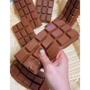 1 Slow Rebound Chocolate Scented Squeeze Toy - Realistic Food Sensory Stress Relief Toy, Suitable for Adults, Cute Chocolate Collectible, Birthday Party Small Gift and Surprise Gift, Sensory Toy, Stress Relief Toy, Party Favor Bag Filler, Squeeze Toy