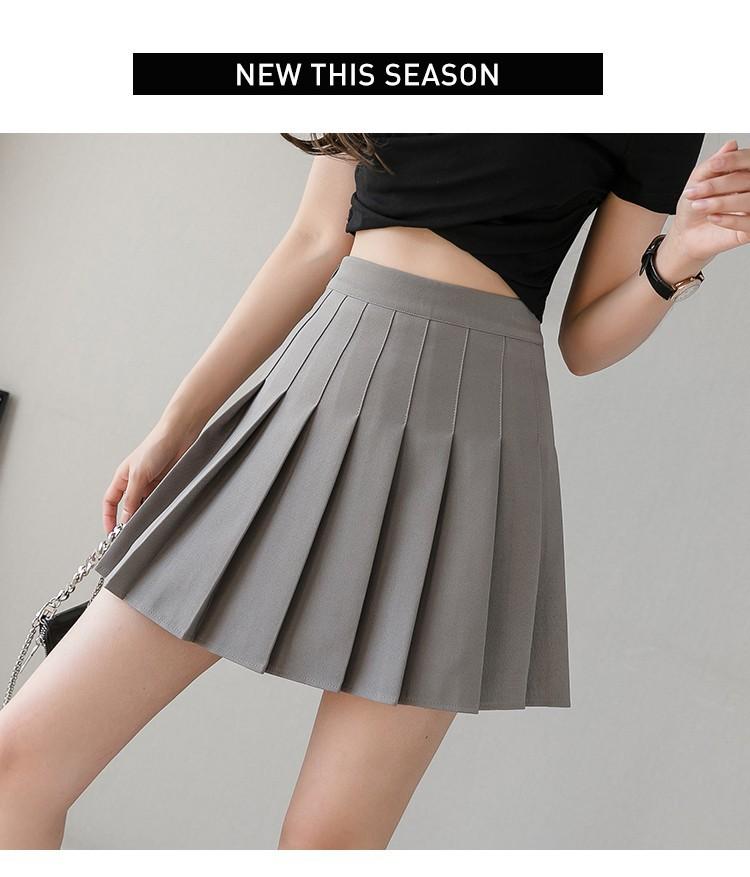 Women Elastic Waist Pleated Skirt Elegant Skateboard Comfy Skirt for Spring and Summer Fashion Women's Clothing