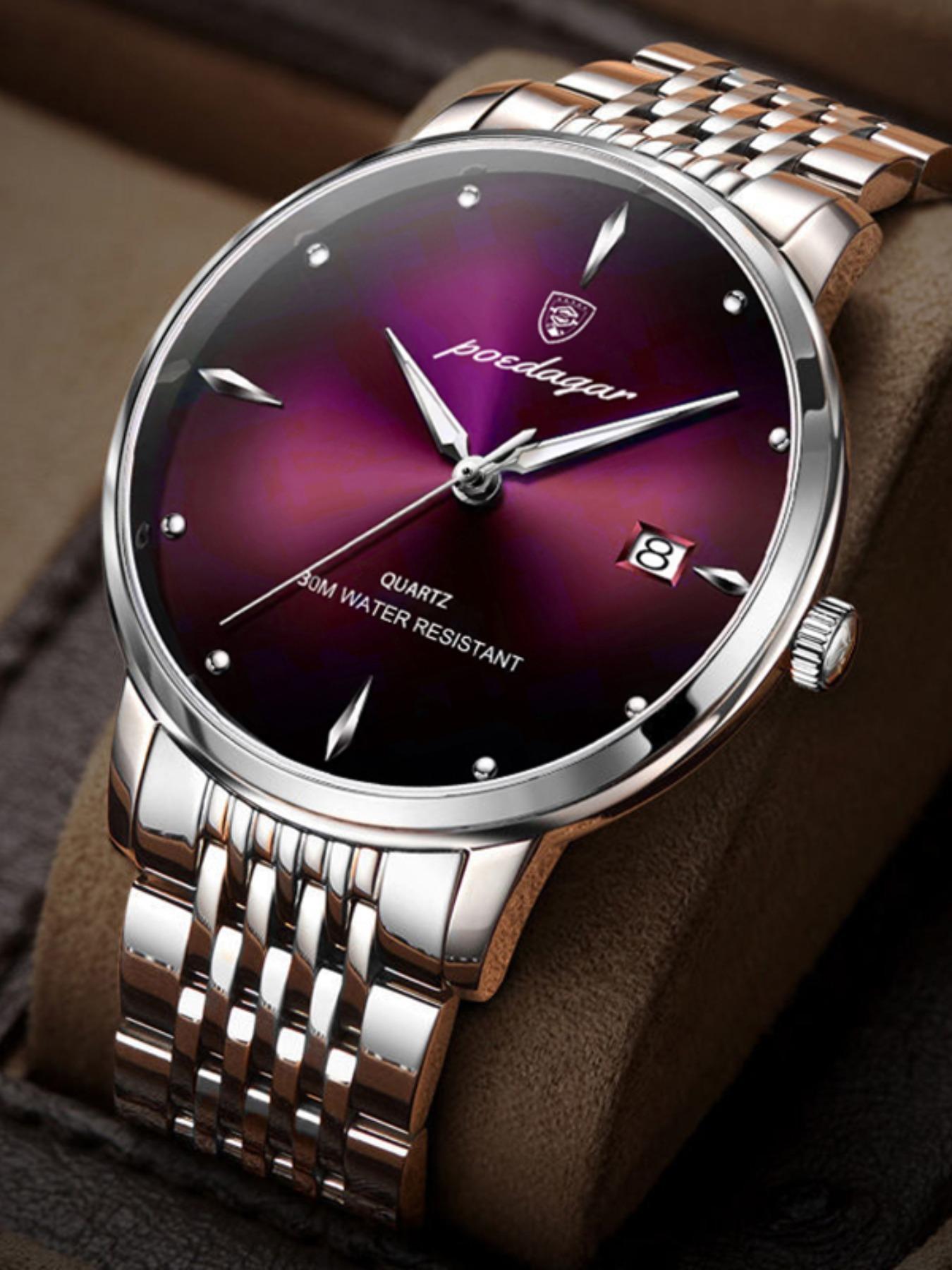Men's Business Fashion Round Dial Stainless Steel Strap Quartz Watch, Durable Watch, Fashion Watch for Party, Daily Clothing Decor, Trendy All-match & Exquisite Watch for Gift without Box Men's Business Fashion Round Dial Stainless Steel Strap Quartz Watch, Durable Watch, Fashion Watch for Party, Daily Clothing Decor, Trendy All-match & Exquisite Watch for Gift without Box