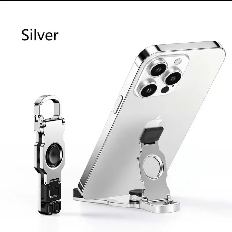 New Fashionable Fidget Spinner Stand, Aluminum Alloy Folding Phone Holder, 360-Degree Rotating Portable Relax Toy Stand