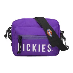 Dickies Slim Polyester Crossbody Bag for Men and Women, Minimalist Style in Purple
