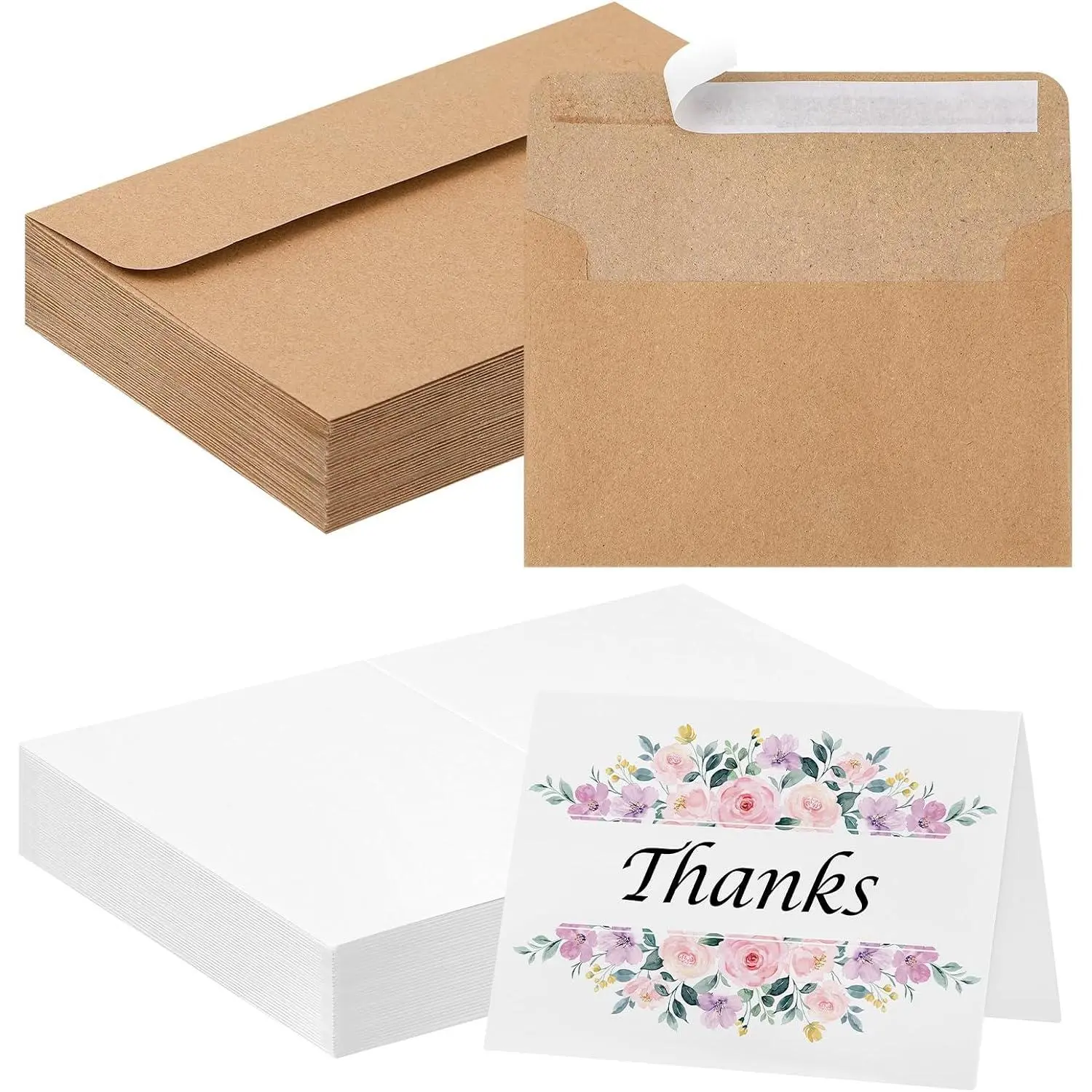 20 Sets Blank Watercolor Cards with Envelopes, 300gsm  Watercolor Paper Cards, 4 x 6 in Foldable Watercolor Postcards with  Envelopes for Greeting Cards Invitations Weddings