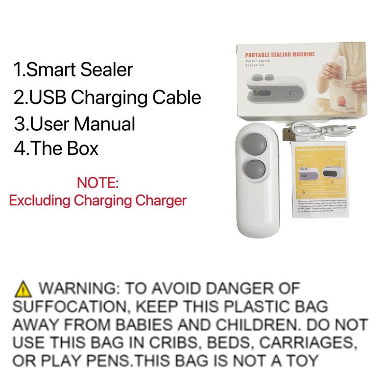 2 in 1 Mini Sealing & Cutting Machine, Portable Usb Rechargeable Snack Sealing Machine, Handheld Heat Sealing Device for Snack & Food Storage Plastic Sealer 2 in 1 Mini Sealing & Cutting Machine, Portable Usb Rechargeable Snack Sealing Machine, Handheld Heat Sealing Device for Snack & Food Storage Plastic Sealer