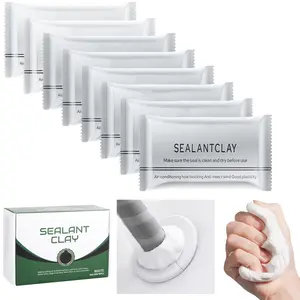 Waterproof Sealant Mastic,Pack of 8 White Seal Putty Waterproof Duct Seal Repair Sealing Clay, Quick Mending Mud  Drain Connection, Wall Hole, Air Conditioning Hole Seal Putty