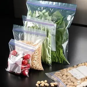 Reusable Sealed Storage Bags Set, 10/15/20 Pieces, 3 Sizes, Leak-Proof, Vacuum Seal, Ideal for Cookies, Candies, Snacks, Travel