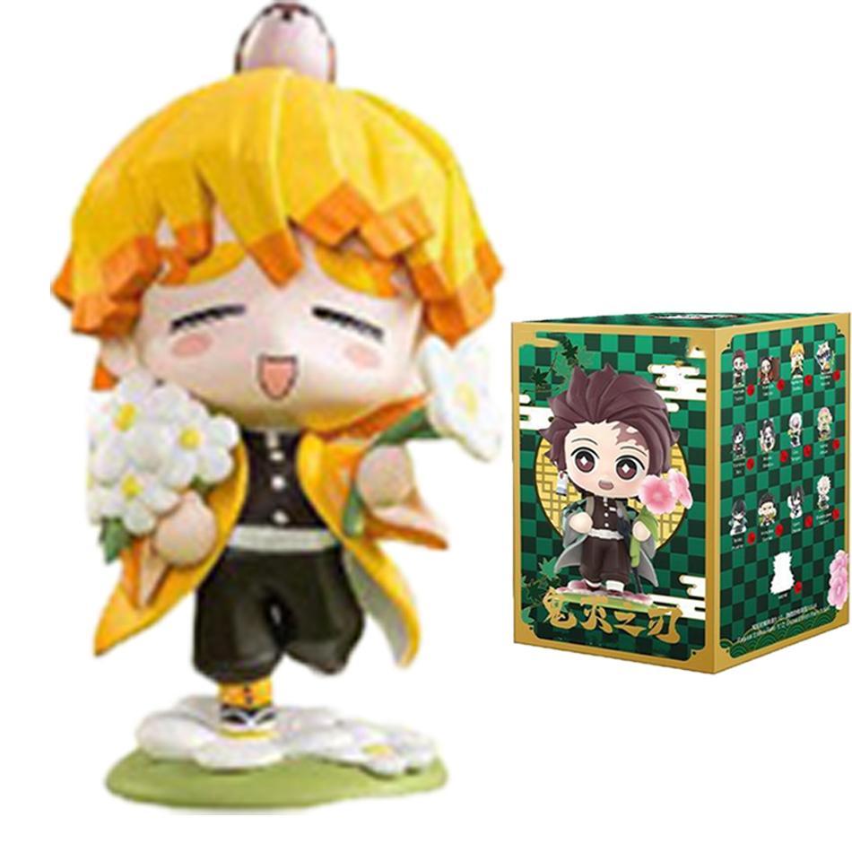 Demon Slayer Tanjiro Kamado Nezuko anime cartoon figure blind box creative personalized statue model ornament surprise gift box