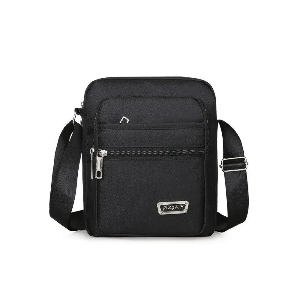 Men's Crossbody Bag, Waterproof Durable Coin Purse, Fashion Multi-Zipper Backpack, Business Travel Shoulder Bag, Stylish and Practical