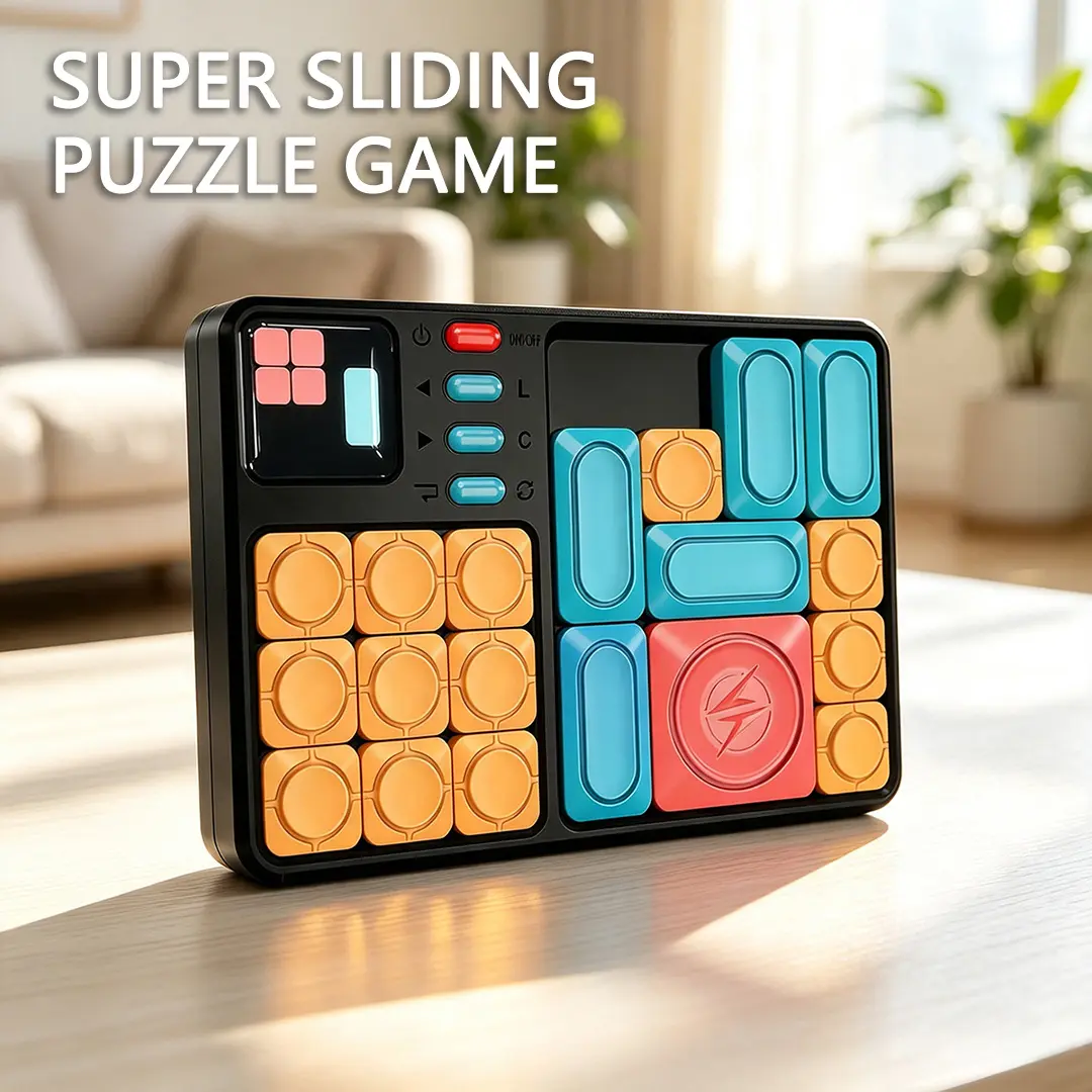 BEBESIRI Super Slide Puzzle Games, Original 500+ Challenges Brain Teaser Puzzle, Electronic Puzzle，Travel Games Birthday Gifts for Boys Girls