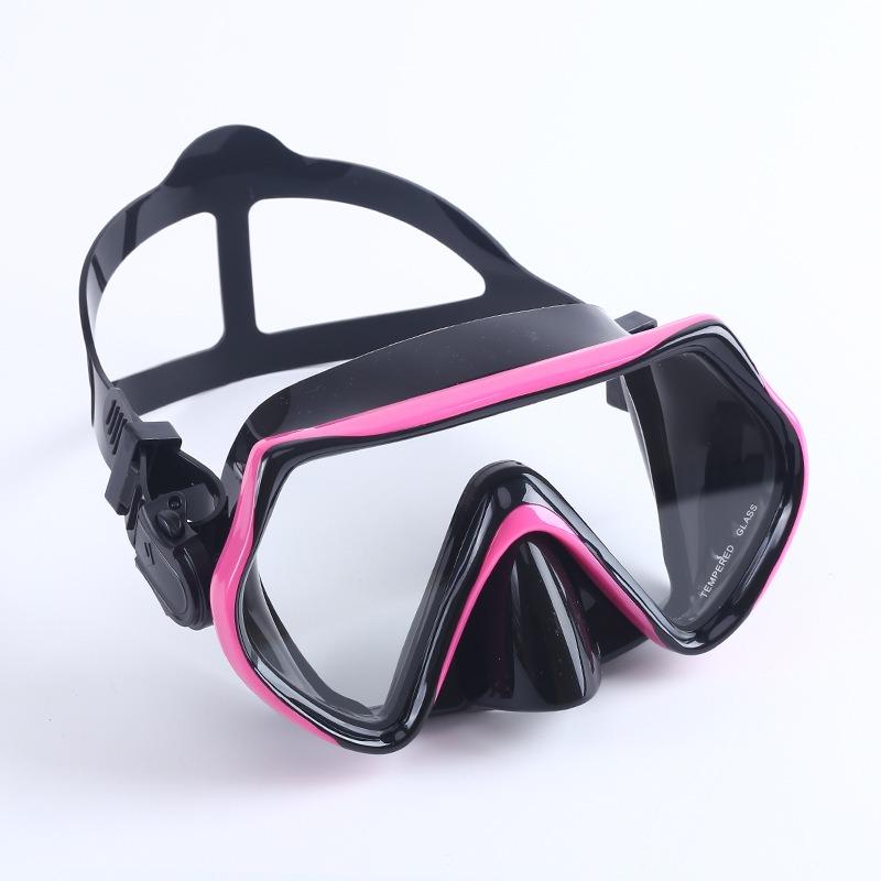 Swimming diving goggles, nose protection, integrated silicone mask, scuba deep water snorkeling equipment, diving mask     stealth snorkel