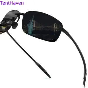2026 New Men's Polarized Ultra Light Fashion Sunglasses - TR90 Frameless Sunglasses, Men's Accessories, Polarized Sports Glasses, Horse Riding Sports Glasses, Summer Running Sunglasses
