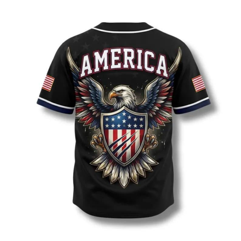 USA Eagle All Over Print Baseball Jersey, Patriotic Button Up Shirt, USA 250 Years Baseball Jersey, 1776–2026 Semiquincentennial Patriotic Jersey,summerwins,father'sdaygifts USA Eagle All Over Print Baseball Jersey, Patriotic Button Up Shirt, USA 250 Years Baseball Jersey, 1776–2026 Semiquincentennial Patriotic Jersey,summerwins,father'sdaygifts