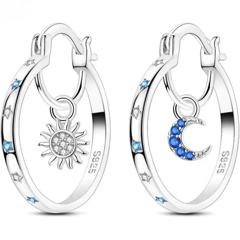 Women's Elegant Silver Twisted Round Metal Hoop Earrings - Medium, Hypoallergenic, Lightweight, Secure Hinge Closure Cubic Zirconia Stones Costume Jewelry for Daily Wear & Gifting, Christmas, Birthday, Anniversary, Adults, Lightweight Wear, Hinged Clasp,,