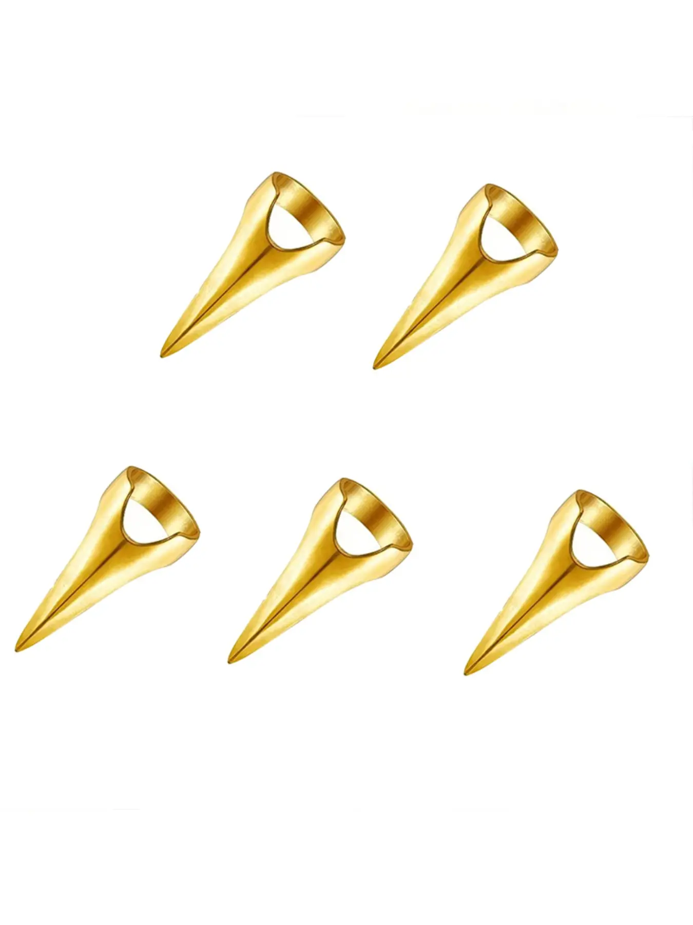 5pcs Hair Parting Rings, Metal Shiny Hair Parting Rings, Non-Damaging Hair Sectioning Tools, Salon Styling Tool, Extensions/dyeing Aid