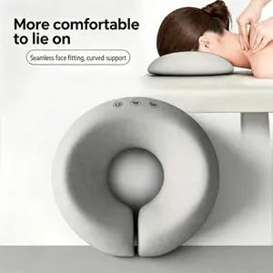 Ergonomic memory foam prone pillow – perfect for spa and home relaxation of the face, neck, and shoulders. Adjustable ergonomic massage pad.