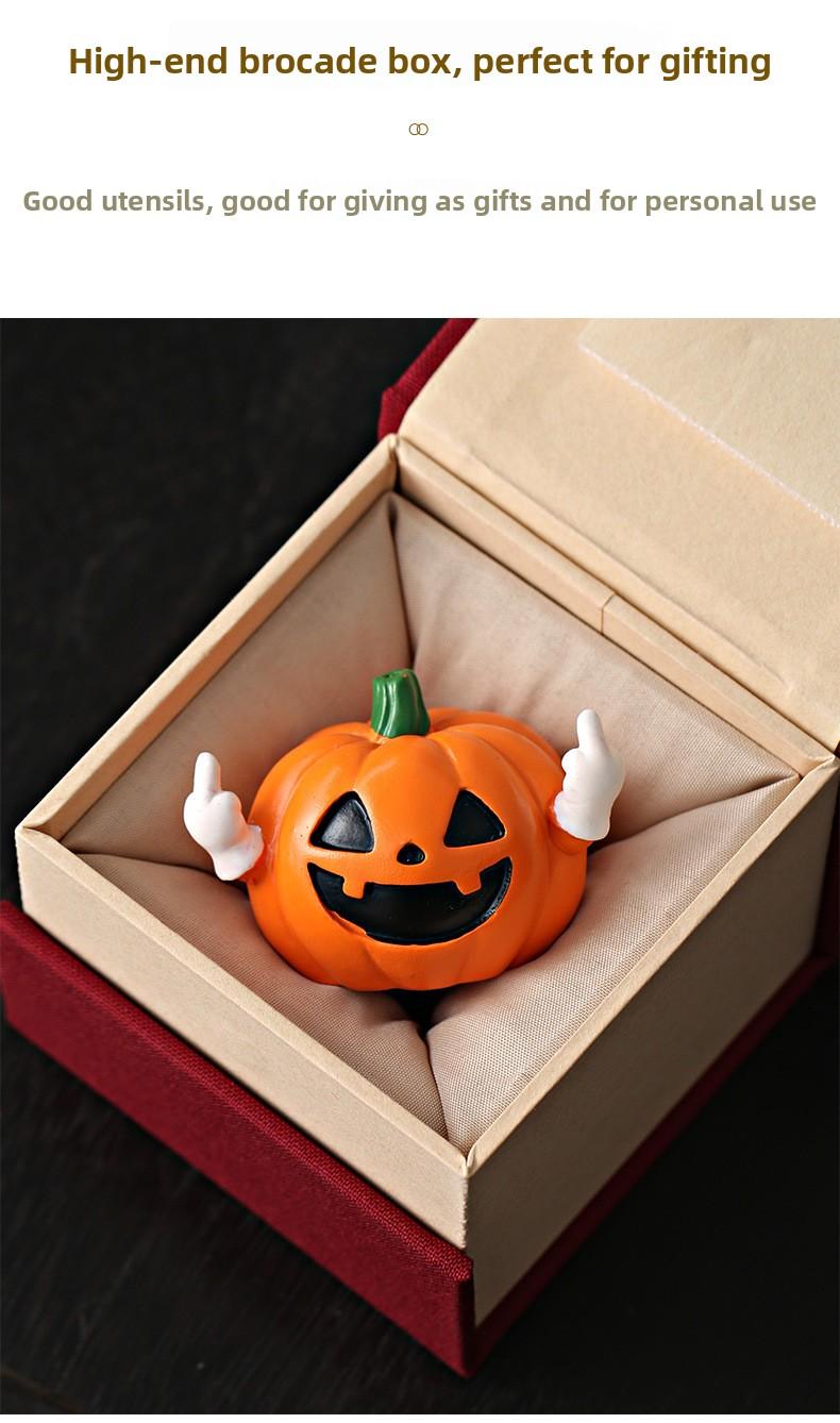 Creative pumpkin simulation craft ornament, high-end niche home desktop decoration, birthday gift