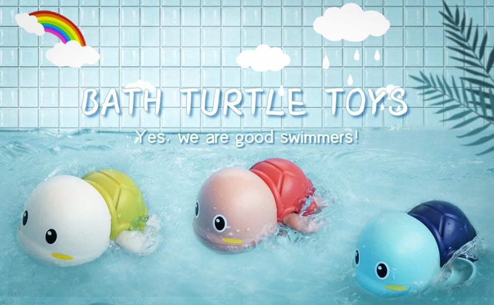 Bath Toys, 2 Pack Swimming Baby Bath Toys for Toddler, Preschool Toddler New Born Infant Water Pool Toys
