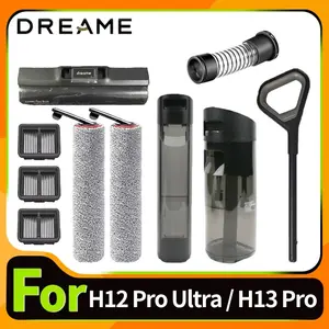 Compatible with Dreame H12 Pro Ultra/h13 Pro, Wet Dry Water Tank, Brush Roll, Hepa Filter Holder, Vacuum Cleaner Parts