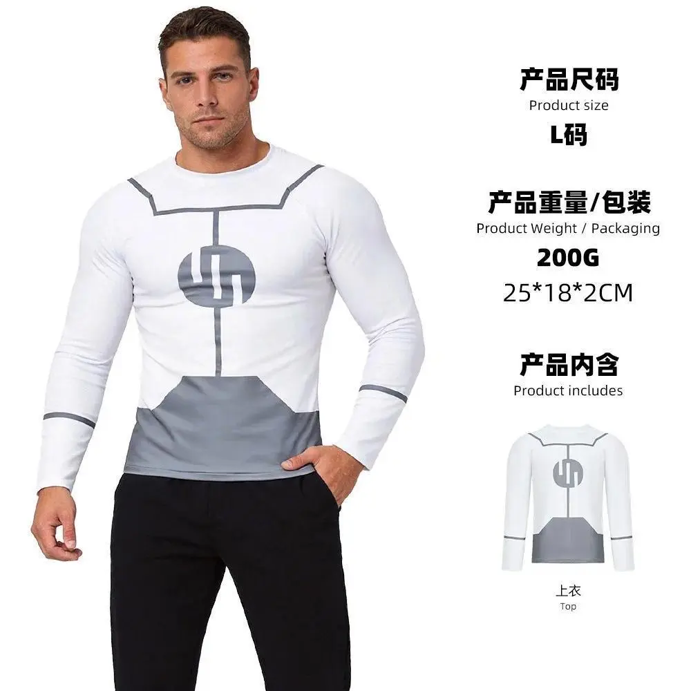 Viltrumite Compression Shirt Invincible Cosplay Rash Guard Diving T-Shirt BJJ Boxing MMA Swimwear Men Rashguards Gym Top Clothes