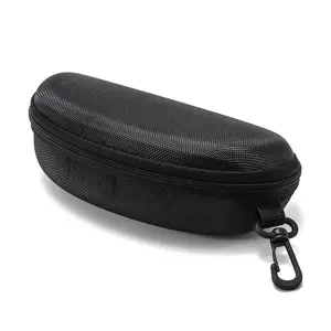 Zipper box with hook, pressure-resistant glasses case, leather box set, multi-color glasses bag, glasses cloth.