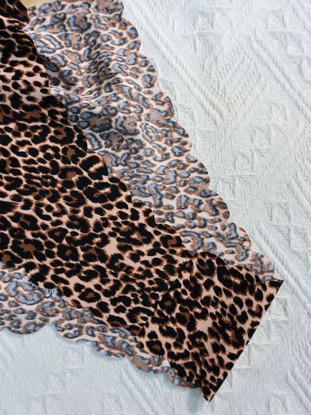 Women's Seamless Scallop Trim Underwear Set, Comfortable Breathable Antibacterial Panties, Fitted Casual Style for All Seasons