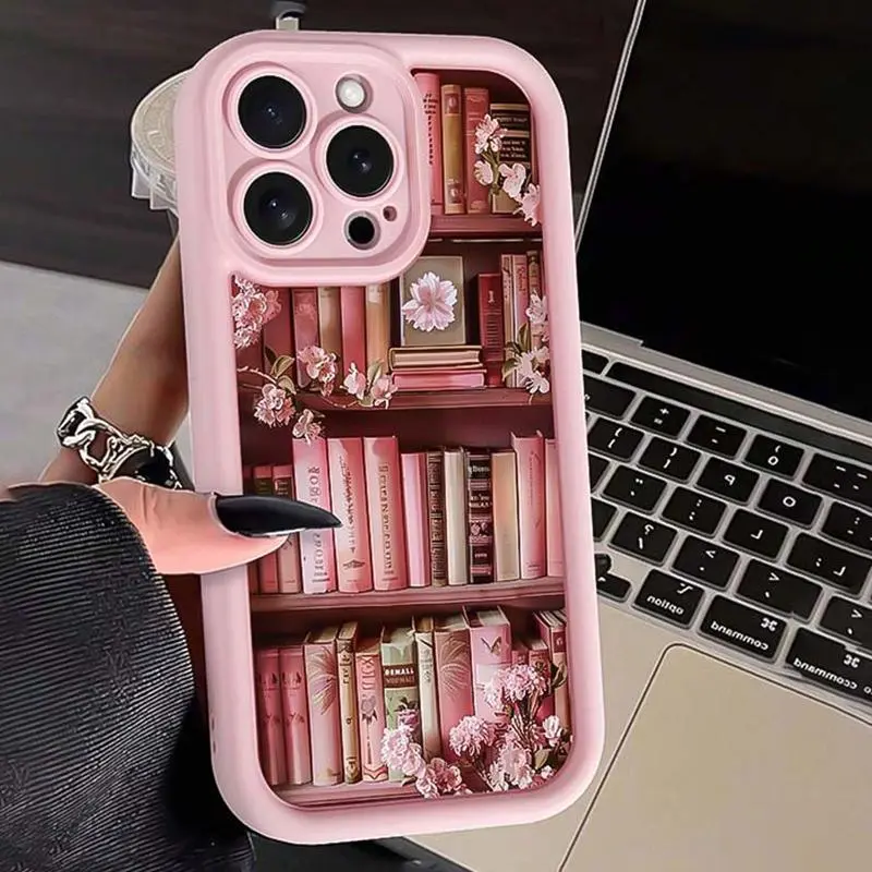 Customized Silicone Book Design Cellphone Cover - Anti-Drop, Heavy-Duty Protection Casing For Multi-Model IPhone (17,16,15,14,13,12,11 Pro Max) Handheld Devices & Electronics Accessories, Durable Phone Cover, Friend Gift
