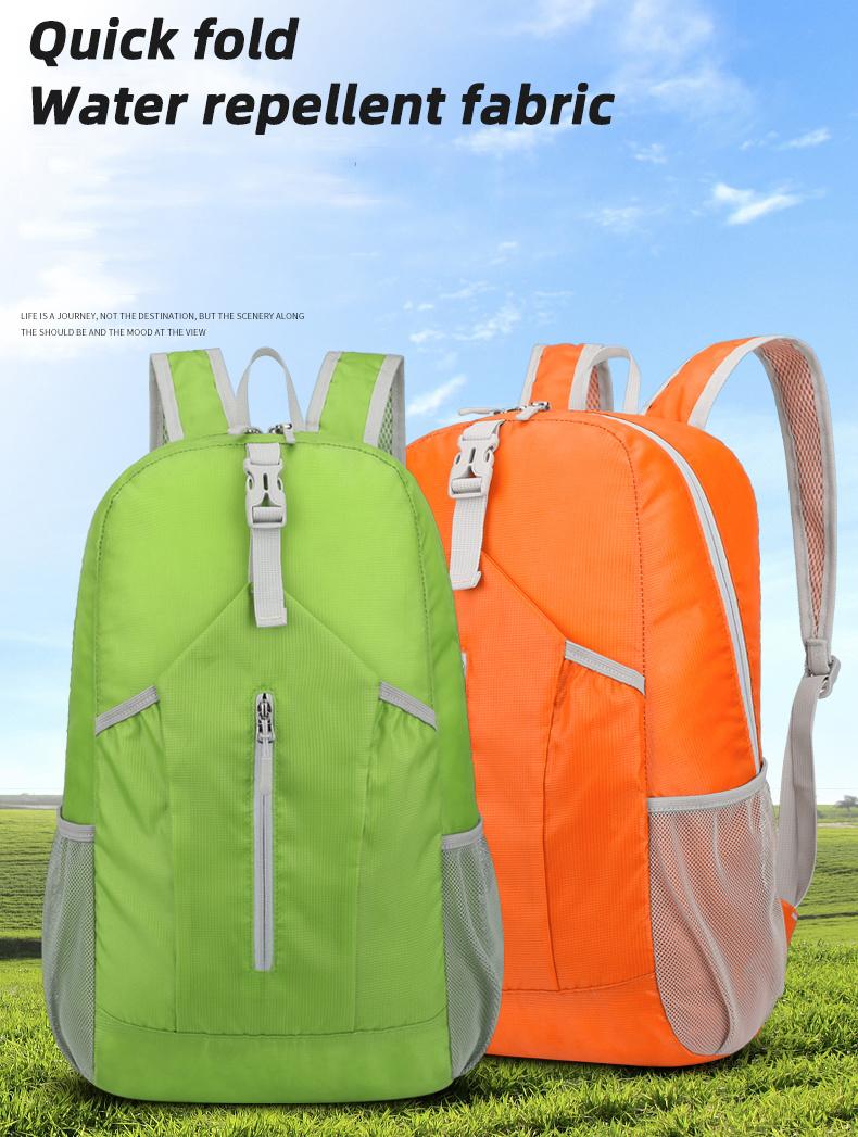 21L Ultra-Light Waterproof Nylon Backpack with Adjustable Straps - Foldable, Large Capacity, Portable for Hiking, Cycling, Fishing, Camping, Yoga & Travel - Available in Black, Blue, Green, Orange, Red, Travel Backpack