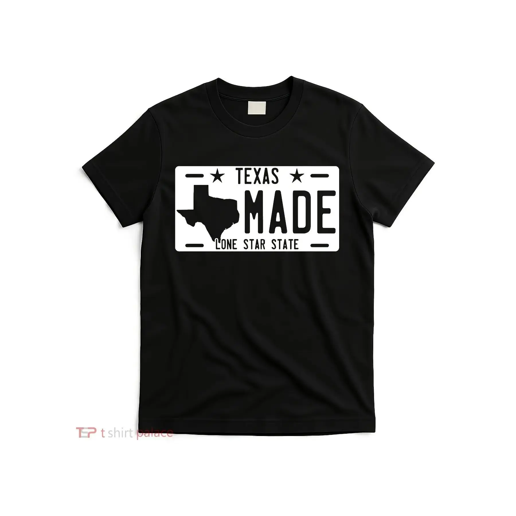 Men'S Texas Made Lone Star State Graphic T-Shirt |   Retro Vintage Tee with Texas License Plate Design & Austin, Dallas, Houston, San Antonio Lettering - Casual Casual Attire for Texan