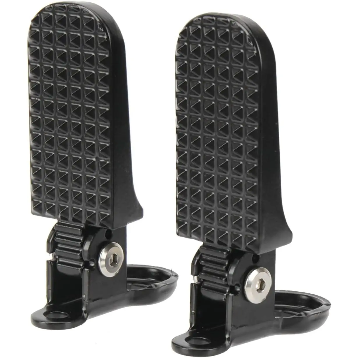 1 Pair Aluminium Alloy Quick Release Bike Rear Pedals🚲 Mini Folding Non-Slip Footrest Pegs for Mountain Bike & E-Bike