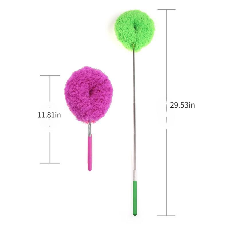 Electrostatic Dust Cleaning Tool, Household Retractable Duster for High Ceiling & Deep Cleaning, Retractable Microfiber Duster, Ceiling Fan Cleaning Brush, Reusable and Effortless Cleaning, Ideal for RV, Home and Daily Use