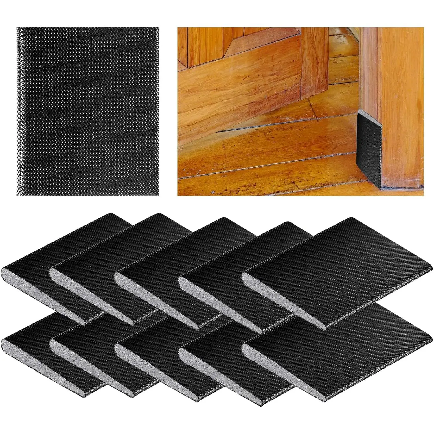 10 count Door Weather Stripping Door Seal Strip,Door Draft Stopper Gap Filler | Self-Adhesive Door Corner Seals for Weather Protection Isolation of Noise