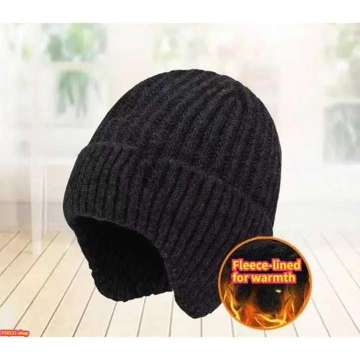 Winter Fleece Lined Trapper Hat 3‑in‑1 Warm Hooded Scarf Mask Set Windproof Thermal Balaclava Hat for Cold Weather Outdoor
