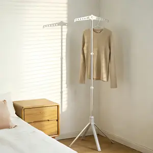 Foldable Clothes Drying Rack, Floor-Standing Ironing Stand, Portable Laundry Support Frame, Home & Dorm Use, Easy Storage, Laundry Hanging Rack